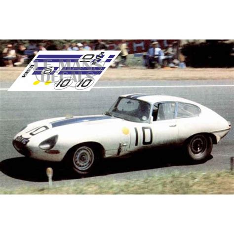 Jaguar E Type Lightweight - Le Mans 1962 nº10 - LEMANSDECALS