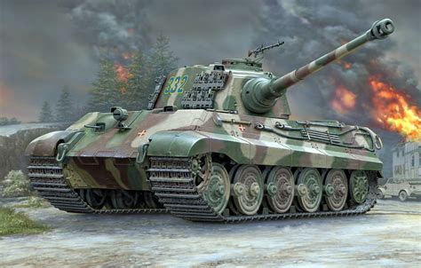 Wallpaper King tiger, Panzerkampfwagen VI Ausf. B, Tiger II, Royal tiger, German heavy tank ...