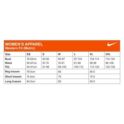 Nike Malaysia Size Guide - Womens tops dresses help topics.