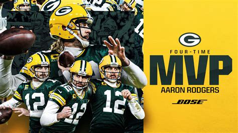 Packers QB Aaron Rodgers wins fourth NFL MVP award