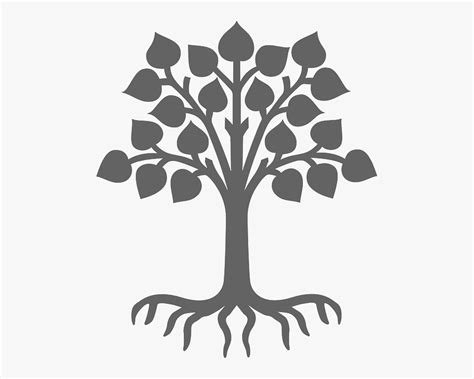 Peepal Tree Black And White , Free Transparent Clipart - ClipartKey