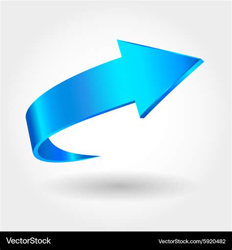 Blue arrow Royalty Free Vector Image - VectorStock