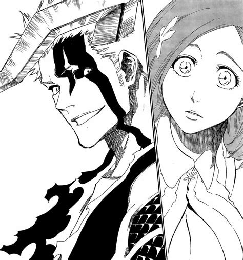 Love the expression & callback; Ichigo is smiling and Orihime is surprised and assured, opposed ...