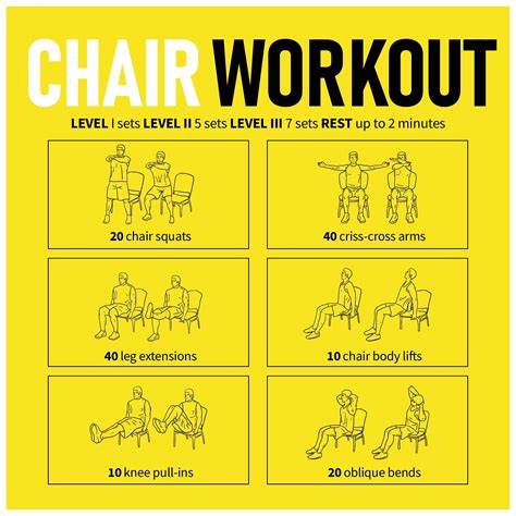 Seniors Chair Exercises Printable Pdf