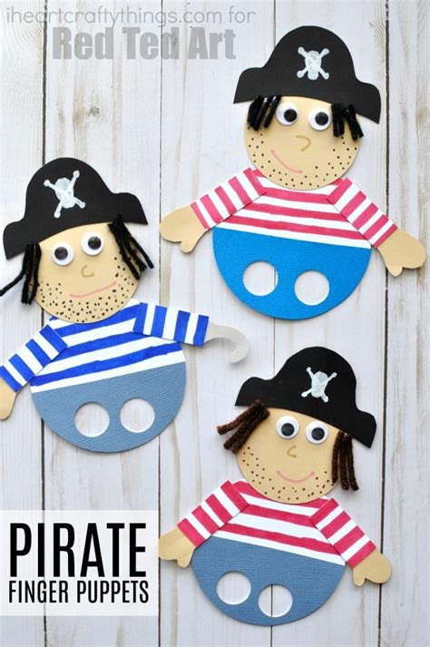 Awesome Pirate Finger Puppets - Red Ted Art - Kids Crafts