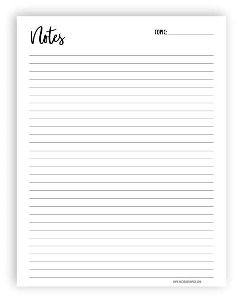 FREE PRINTABLE! Use this free Note Pad printable to make notes, create ...