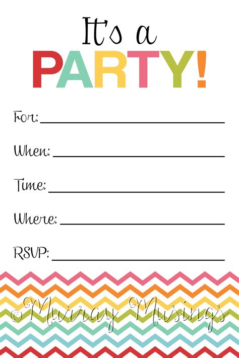 Party Printables Paper