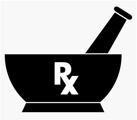 Clip Art Pharmacy Logo Rx - Mortar And Pestle Pharmacy Symbol, HD Png Download , Transparent Png ...