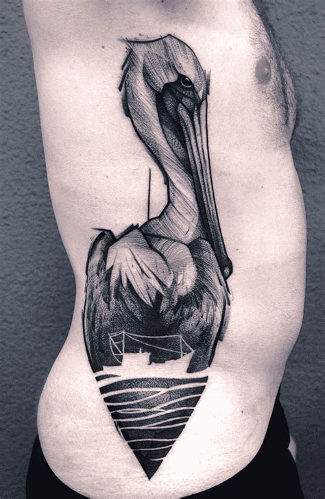 Pelican Tattoo Design Images (Pelican Ink Design Ideas) | Pelican tattoo, Calf sleeve tattoo ...