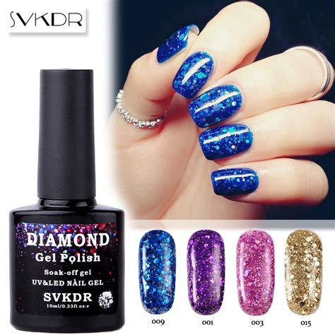 Aliexpress.com : Buy SVKDR 10ML Diamond Glitter Gel Nail Polish Nail ...