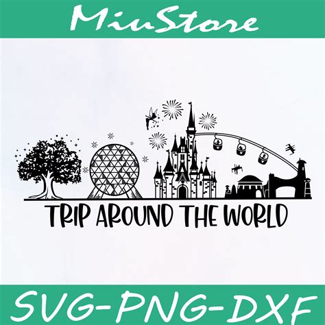 Disney Trip Around The World SVG, Disney World 4 Parks SVG,p - Inspire Uplift