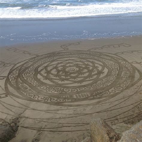 Photo: Sand art at Ocean Beach – Richmond District Blog