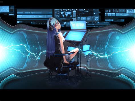 Anime Computer Hacker Girl Wallpapers - Wallpaper Cave