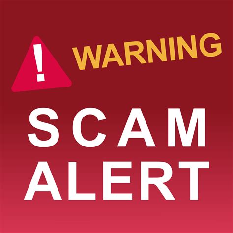 Attention warning scam alert sign symbol with exclamation mark on ...