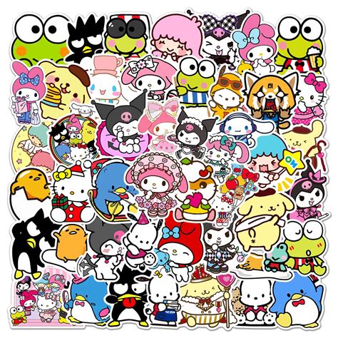 Buy Goodern Compatible for 50PCS Cute My Melody Kuromi Sanrio Stickers ...