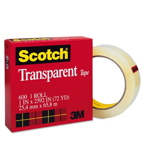 600 Clear Scotch Tape 3" Core (Multiple Sizes) - Columbia Omni Studio