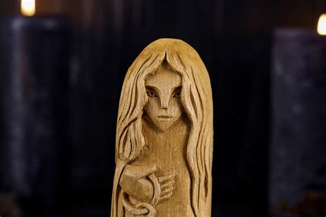 LOFN Norse Goddess Lofn Wooden Statue Custom Norse Goddess - Etsy