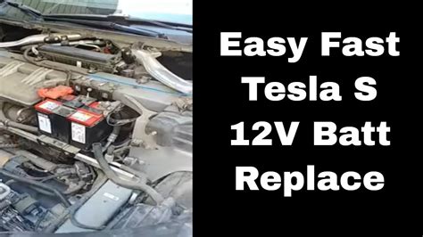 Changing 12 Volt Battery Tesla Model S - YouTube