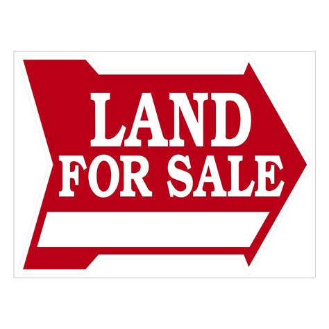 Land For Sale - Sign - (Arrow Shape) - The Sign Store NM