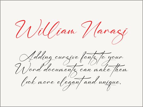 The Best Cursive Fonts for Word in 2024