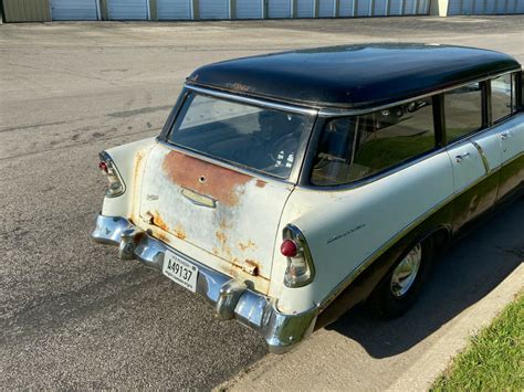 1956 Chevy 4 Door Station Wagon Nomad Survivor Running/Stopping Great Patina for sale ...