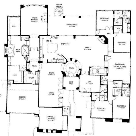 5 Bedroom House Plans Single Story Portraits - Home Floor Design Plans ...