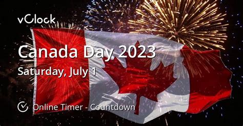 When is Canada Day 2023 - Countdown Timer Online - vClock