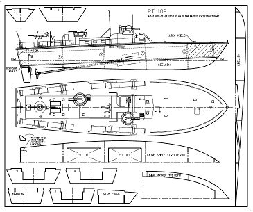 PT Boat Plans for Model Boat Building