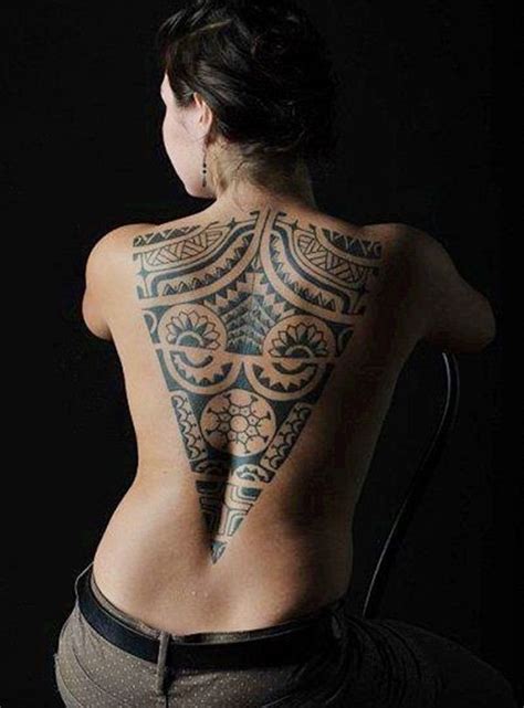 Tribal Tattoos On Back For Women