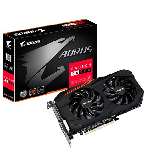 Gigabyte AORUS Radeon RX580 Gaming 4GB Video Card GV-RX580AORUS-4GD ...