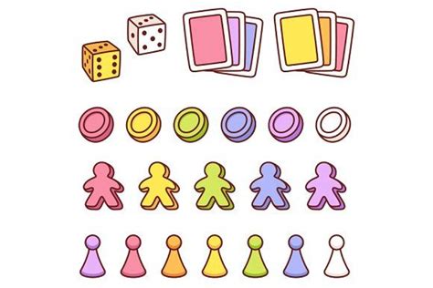 the different shapes and sizes of game pieces are shown in this drawing, which shows how to