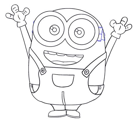 How to Draw Bob the Minion | Easy Step by Step Drawing Guides | Minion stencil, Minion drawing ...