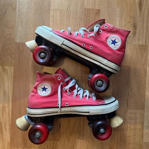 Red Converse All Star skates. These are normal... - Depop