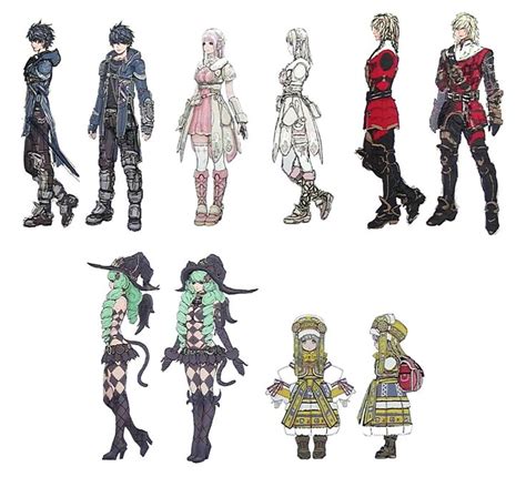 Star Ocean 5 Characters Concept Art | Concept art characters, Character art, Concept art