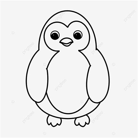 Chubby Penguin Clipart Black And White, Penguin Clipart Black And White, Yuanyuan, Penguin PNG ...