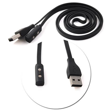 USB Charger Charging Cable For Pebble Time Round/ Time Smart Watch/ Time Steel-in Power Cables ...