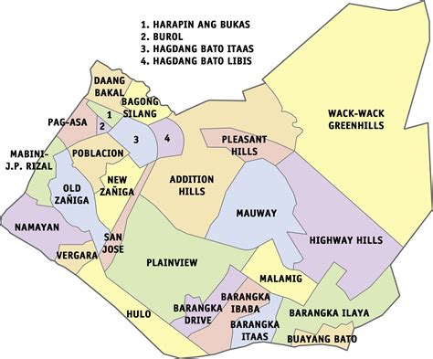 Mandaluyong Barangay Map