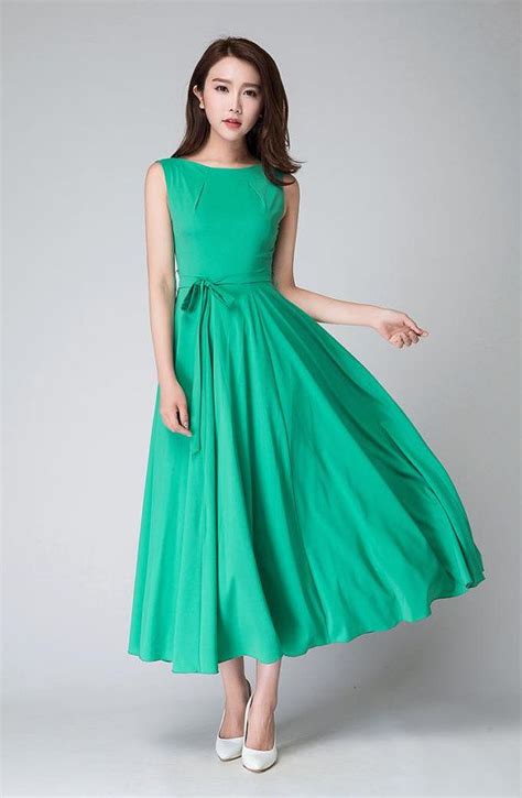 Turquoise dress, chiffon dress, womens chiffon dress, beach long dress ...