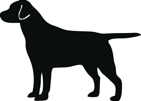 Black Lab Silhouette Clip Art - ClipArt Best