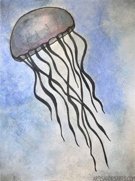 Simple Jellyfish Drawing at GetDrawings | Free download