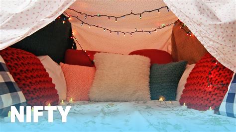 How To Make The Coziest Blanket Fort Ever - YouTube