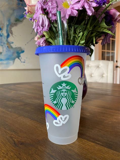 Rainbow Starbucks Coffee Cup Starbucks Cold Cup Gift - Etsy