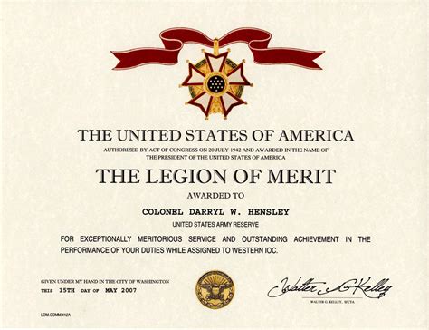 The Legion of Merit Medal