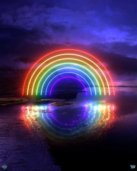 Digital Artist Thinklumi - Digital Art - ARTWOONZ - | Rainbow wallpaper, Neon wallpaper, Rainbow ...