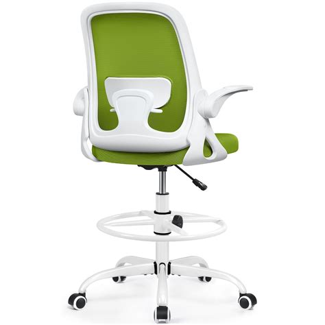 Winrise Drafting Chair Tall Office Chair Ergonomic Desk Chairs with ...