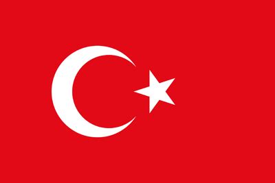 Turkey flag vector - Country flags