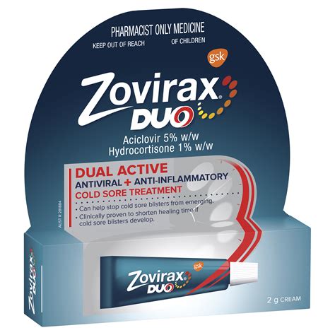 Zovirax Duo Cold Sore Cream 2g | Amals Discount Chemist