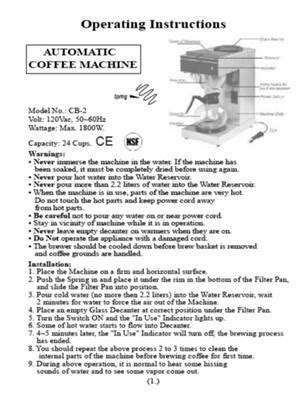 Always Read The Instructions That Come With Your Coffee Maker