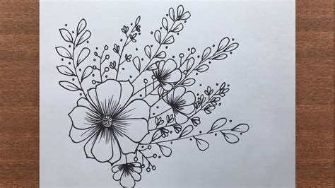 Easy Flower Drawings | Best Flower Site