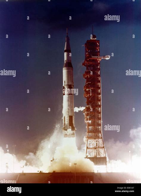 Apollo 4 Launch Stock Photo - Alamy